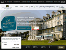 Tablet Screenshot of falmouthhotel.co.uk